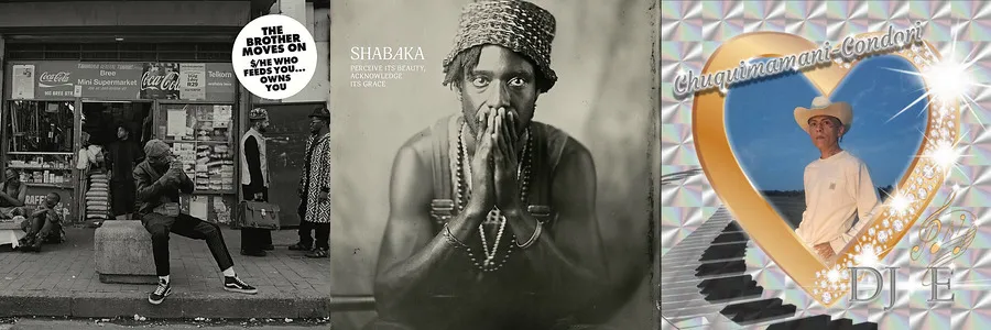 Album covers of the top 3 albums I listened to in 2024